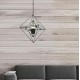 Searchlight pendant lamp Diamond, 4x60WxE14, 7323-3BK