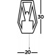 Searchlight wall light Chassis 1xE14x60W 7330SS