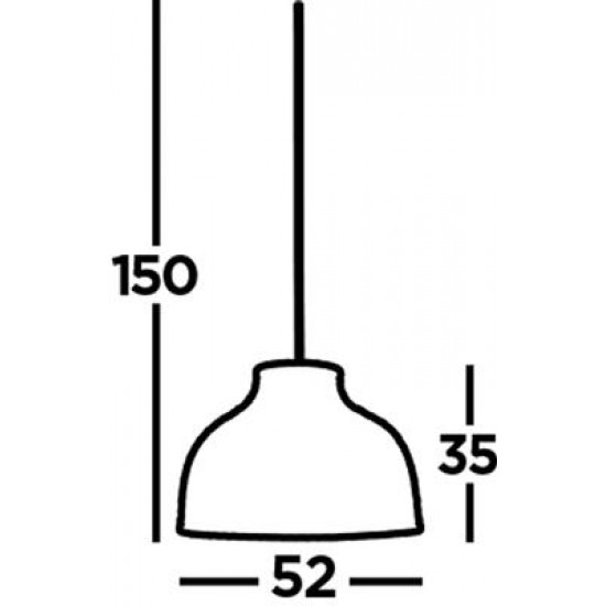 Searchlight Pendant Lamp Bali 1xE27x60W, 7396CW