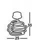 Searchlight Pendant Lamp Swirl LED 28W, 1841lm, 7457GY