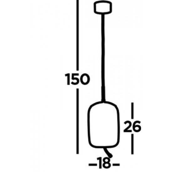 Searchlight piekaramā lampa Lisbon 1x6W, LED, 75132-1AM