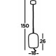 Searchlight подвесной светильник Lisbon 1x6W, LED, 75132-1SM