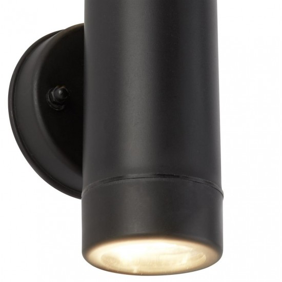 Searchlight outdoor wall light Coastal, 2x7WxGU10, IP44, 6492-2BK