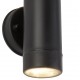 Searchlight outdoor wall light Coastal, 2x7WxGU10, IP44, 6492-2BK