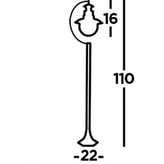 Searchlight Outdoor post Station 1xE27x60W, 7655RU