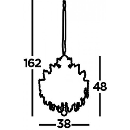 Searchlight piekaramā lampa Harrietta 3xE14x60W, 7673-3CC