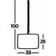 Searchlight подвесной светильник Marquise, 3x60WxE14, 7813-3CU