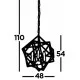 Searchlight Pendelleuchte Cube, 3x60WxE14, 7863-3CC Searchlight Pendelleuchte Cube, 3x60WxE14, 7863-3CC