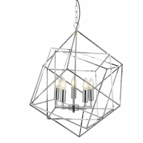 Searchlight подвесной светильник Cube, 5x60WxE14, 7865-5CC Searchlight подвесной светильник Cube, 5x60WxE14, 7865-5CC