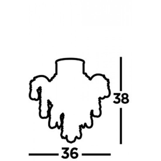 Searchlight Cchandelier Belle 1xGU10x50W, 7901-1CC-LED