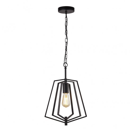 Searchlight Pendant Lamp Slinky 1xE27x60W, 7971BK