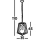 Searchlight Pendant Lamp Slinky 3xE14x60W, 7973BK