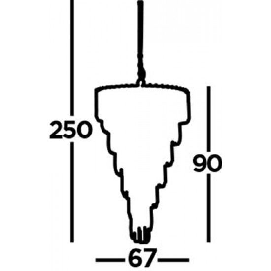 Searchlight Pendant Lamp Sigma 9xE14x60W, 7999-9CC