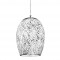 Searchlight pendant lamp Crackle, 1x60WxE27, 8069WH