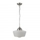 Searchlight Pendant Lamp School House 1xE27x60W, 8071-1SS