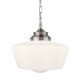 Searchlight Pendant Lamp School House 1xE27x60W, 8071-1SS