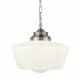Searchlight Pendant Lamp School House 1xE27x60W, 8071-1SS