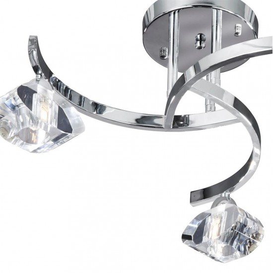 Searchlight CEILING LIGHT Sculptured Ice 3xG9x33W, 8083-3CC