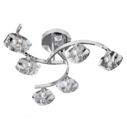 Searchlight CEILING LIGHT Sculptured Ice 6xG9x33W, 8086-6CC