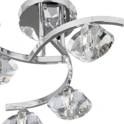 Searchlight CEILING LIGHT Sculptured Ice 6xG9x33W, 8086-6CC