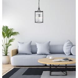 Searchlight Pendant Lamp Victoria 2xE14x60W, 8092-2BK