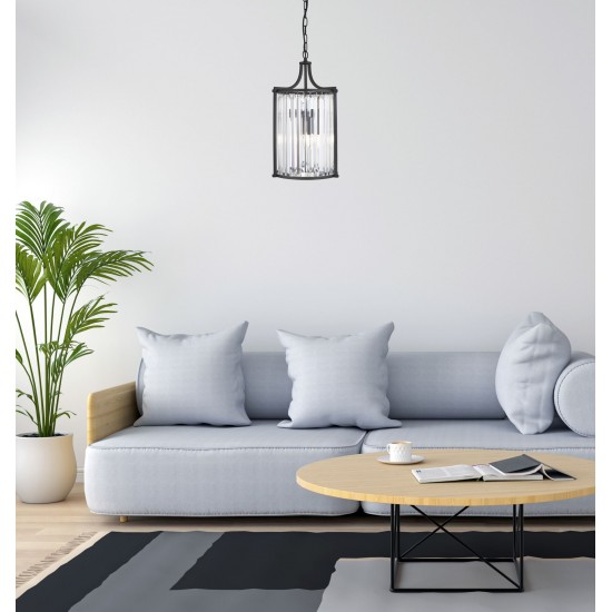 Searchlight Pendant Lamp Victoria 2xE14x60W, 8092-2BK