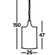 Searchlight Pendelleuchte Victoria 2xE14x60W, 8092-2CC