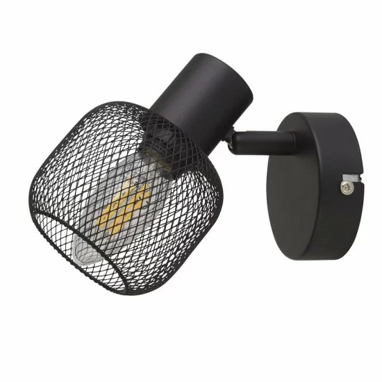 Searchlight sienas gaismeklis Meshy 81201-1BK Searchlight sienas gaismeklis Meshy 81201-1BK