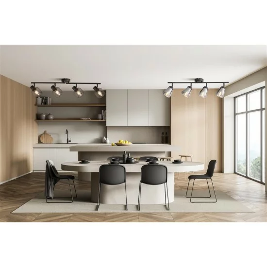 Searchlight griestu gaismeklis Meshy 81201-4BK Searchlight griestu gaismeklis Meshy 81201-4BK