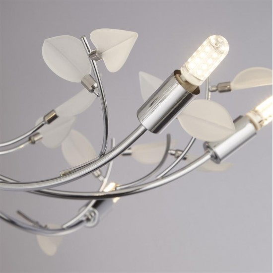 Searchlight Pendant Lamp Wisteria 8xG9x33W, 81510-10WH