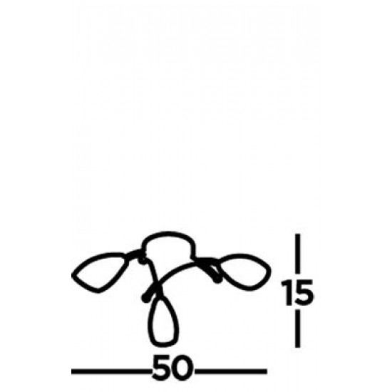 Searchlight ПОТОЛОЧНЫЙ СВЕТИЛЬНИК Opera 3xG9x33W, 8183-3AB
