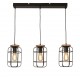 Searchlight Pendant Lamp Vision 3xE27x60W, 81953-3BK