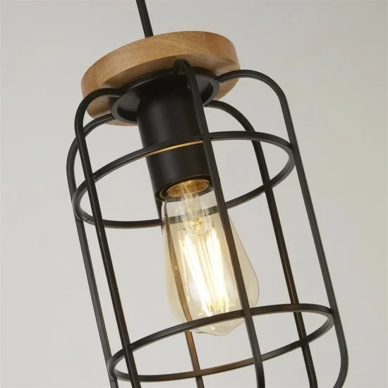 Searchlight piekaramā lampa Vision 3xE27x60W, 81953-3BK Searchlight piekaramā lampa Vision 3xE27x60W, 81953-3BK