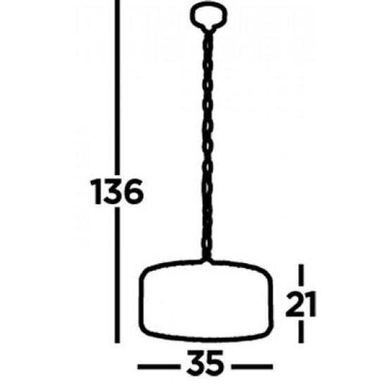 Searchlight Pendelleuchte Chapeau 3xE27x60W, 82101-3CC