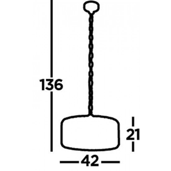 Searchlight Pendant Lamp Chapeau 4xE27x60W, 82101-4CC