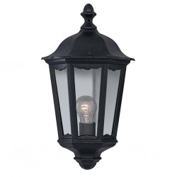 Searchlight outdoor wall light Alex, 1x60WxE27, IP44, black, 82505BK