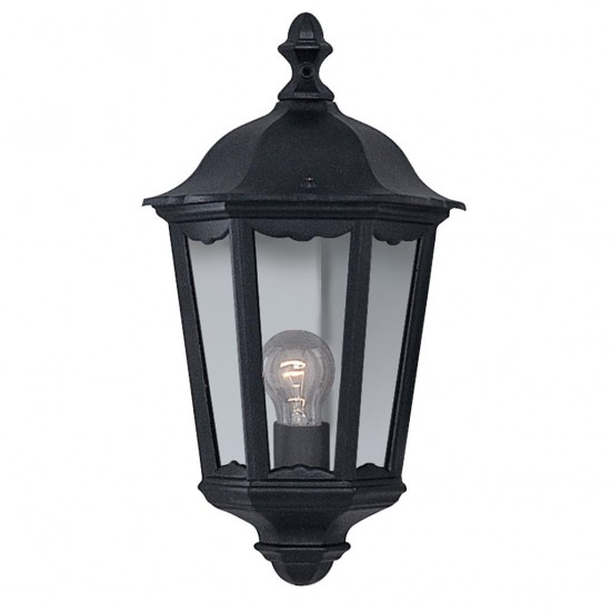 Searchlight outdoor wall light Alex, 1x60WxE27, IP44, black, 82505BK