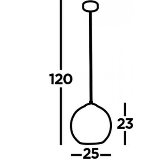 Searchlight подвесной светильник Conio, 1x60WxE27, 8271SB