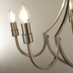 Searchlight Pendant Lamp Lodge 5xE14x60W, 82915-5SS