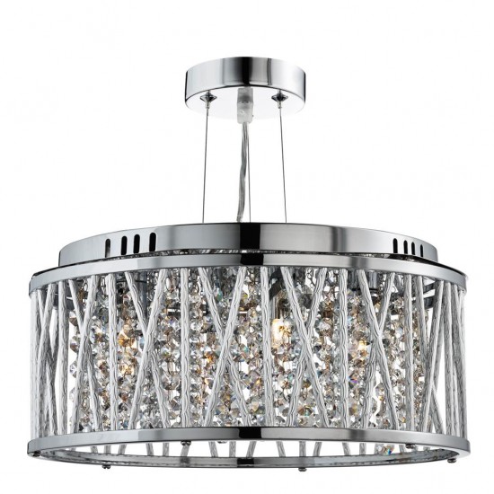 Searchlight pendant lamp Elise, 3x33WxG9, 8333-3CC