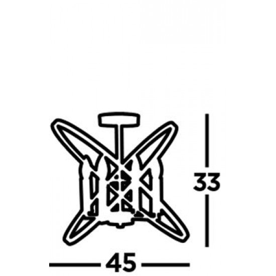 Searchlight ПОТОЛОЧНЫЙ СВЕТИЛЬНИК Hoopla 4xE14x60W, 8344-4PW