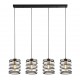 Searchlight Pendant Lamp Spring 4xE14x60W, 85583-4BGO