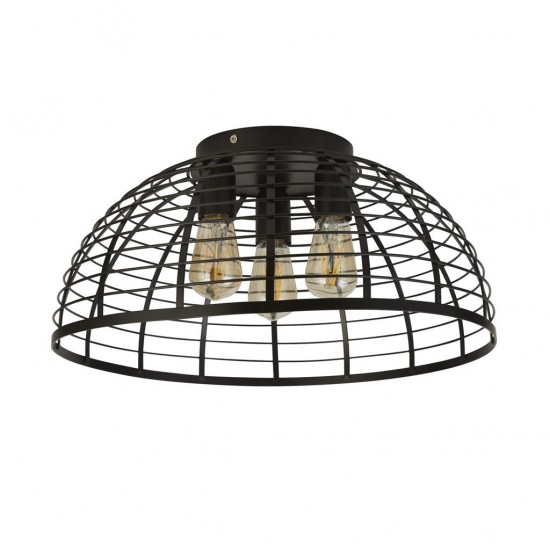 Searchlight Ceiling Lamp Vision Cage, 3xE27x60W, 85981-3BK