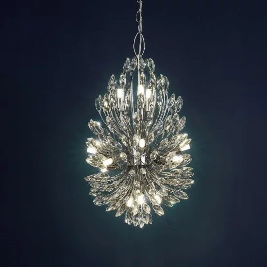 Searchlight Pendant Lamp Peacock 14xG9x33W, 86012-14CC Searchlight Pendant Lamp Peacock 14xG9x33W, 86012-14CC