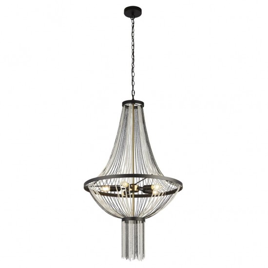 Searchlight Pendant Lamp Baguette 5xE14x60W, 86353-5BK