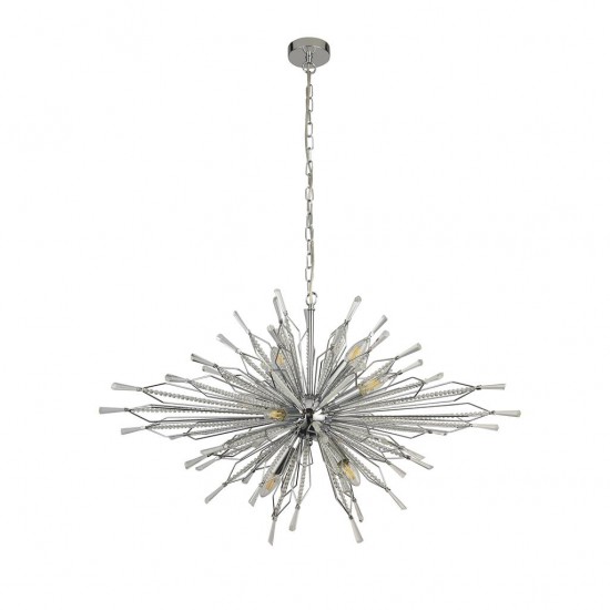 Searchlight Pendant Lamp Starburst 8xE14x60W, 8610-10CC