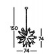 Searchlight подвесной светильник Starburst 8xE14x60W, 8610-10CC