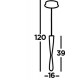 Searchlight Pendelleuchte Paddle 10.6W, LED, 8671-1BK