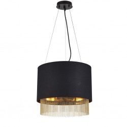 Searchlight Pendelleuchte Fringe, 3x60WxE27, 8723-3BK