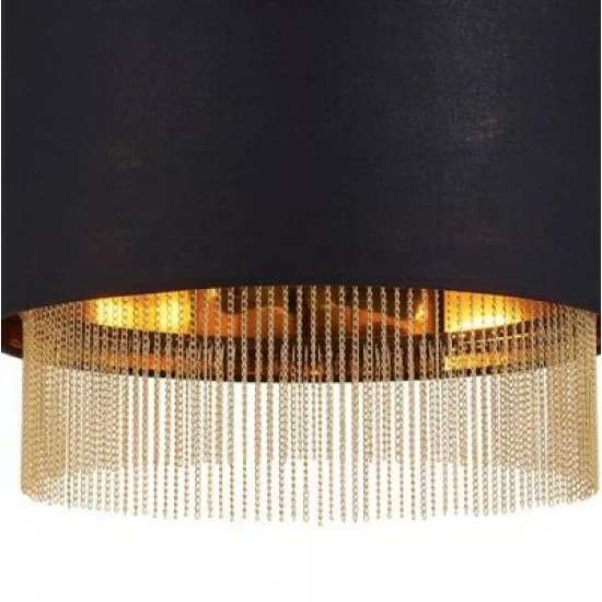 Searchlight piekaramais gaismeklis Fringe, 3x60WxE27, 8723-3BK Searchlight piekaramais gaismeklis Fringe, 3x60WxE27, 8723-3BK